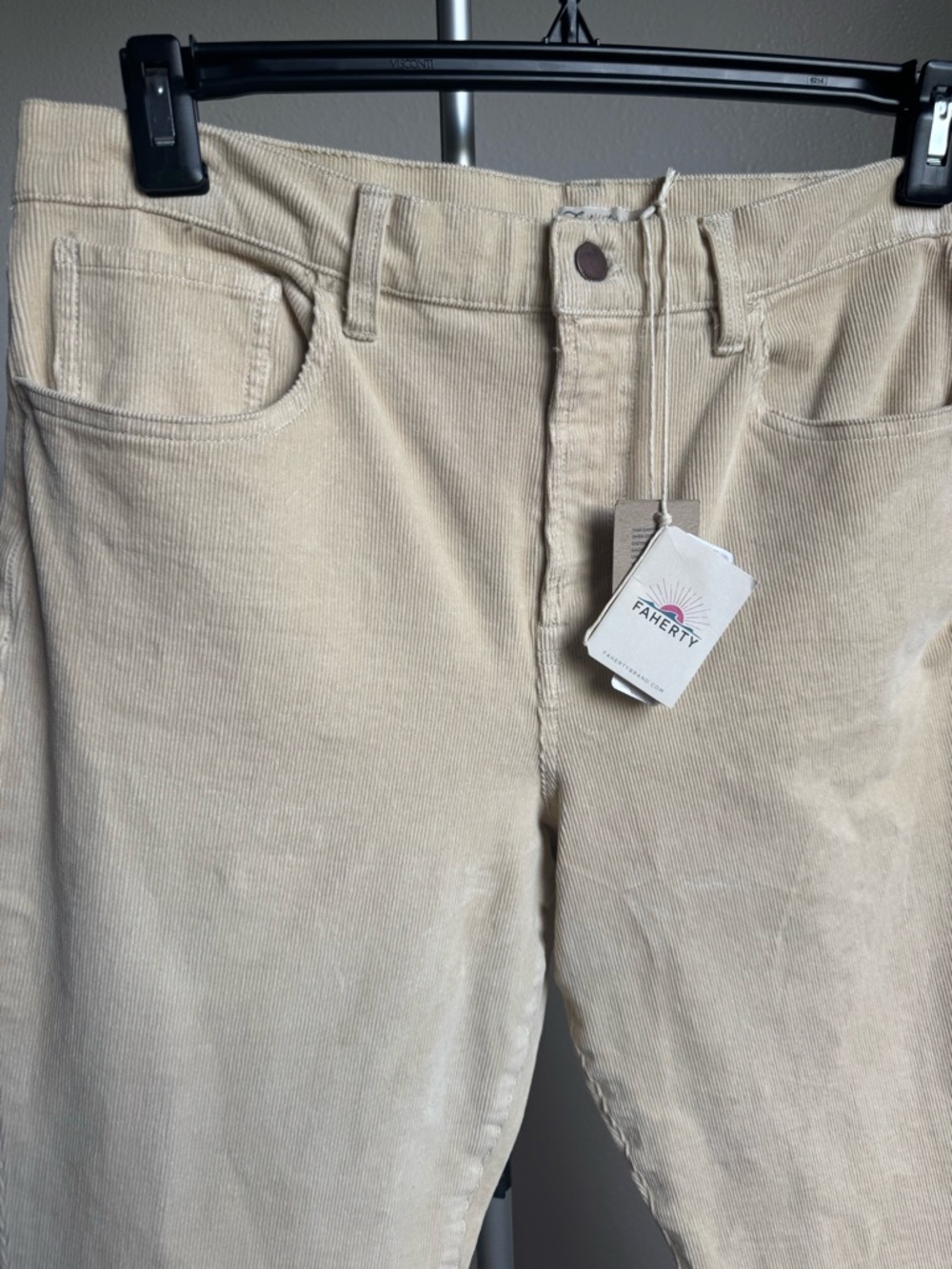 NWT Faherty Soft Stretch Corduroy Flare Velvet Pants Jeans Sz 31 - Picture 9 of 14